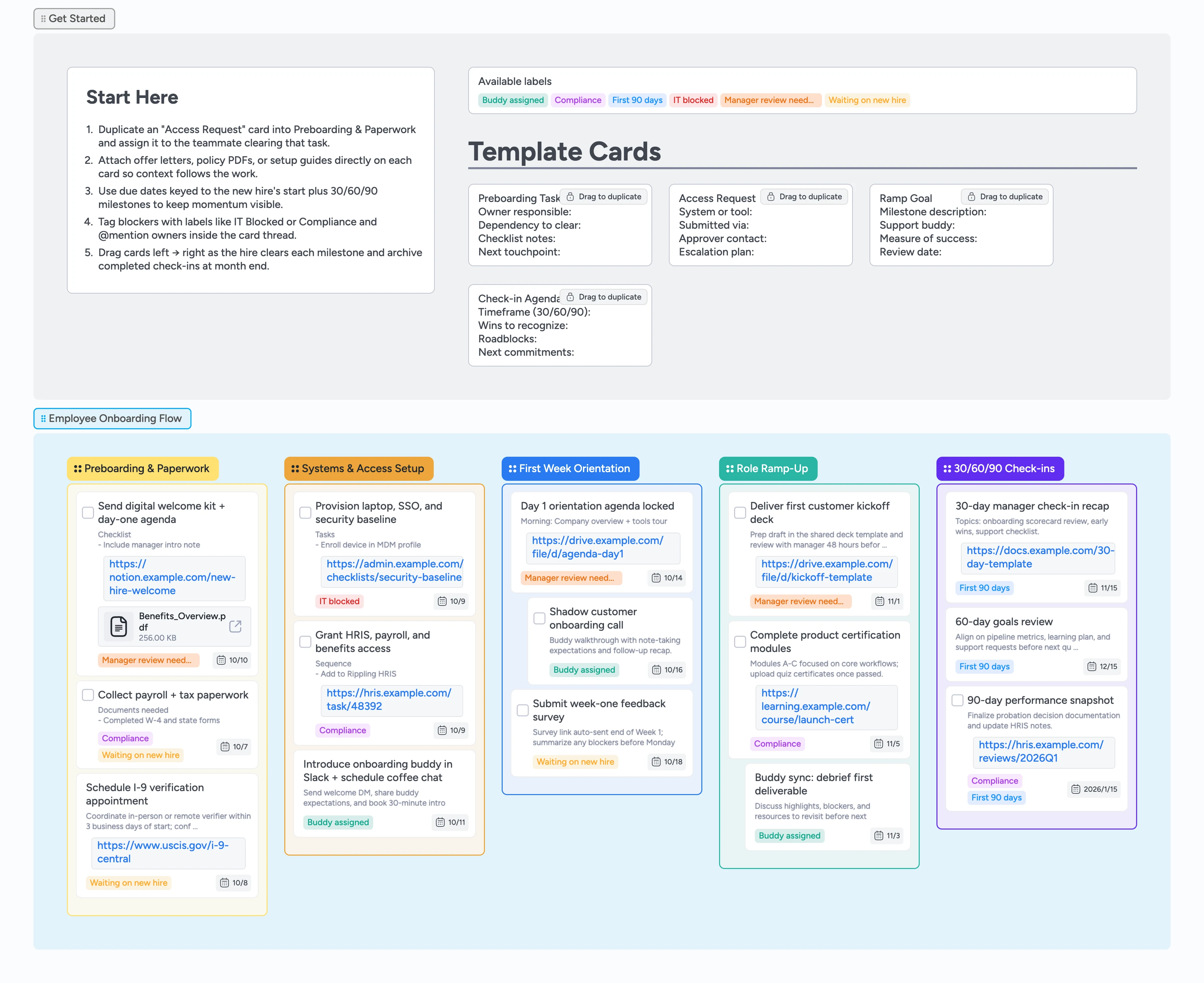 New Hire Onboarding Pipeline Template
