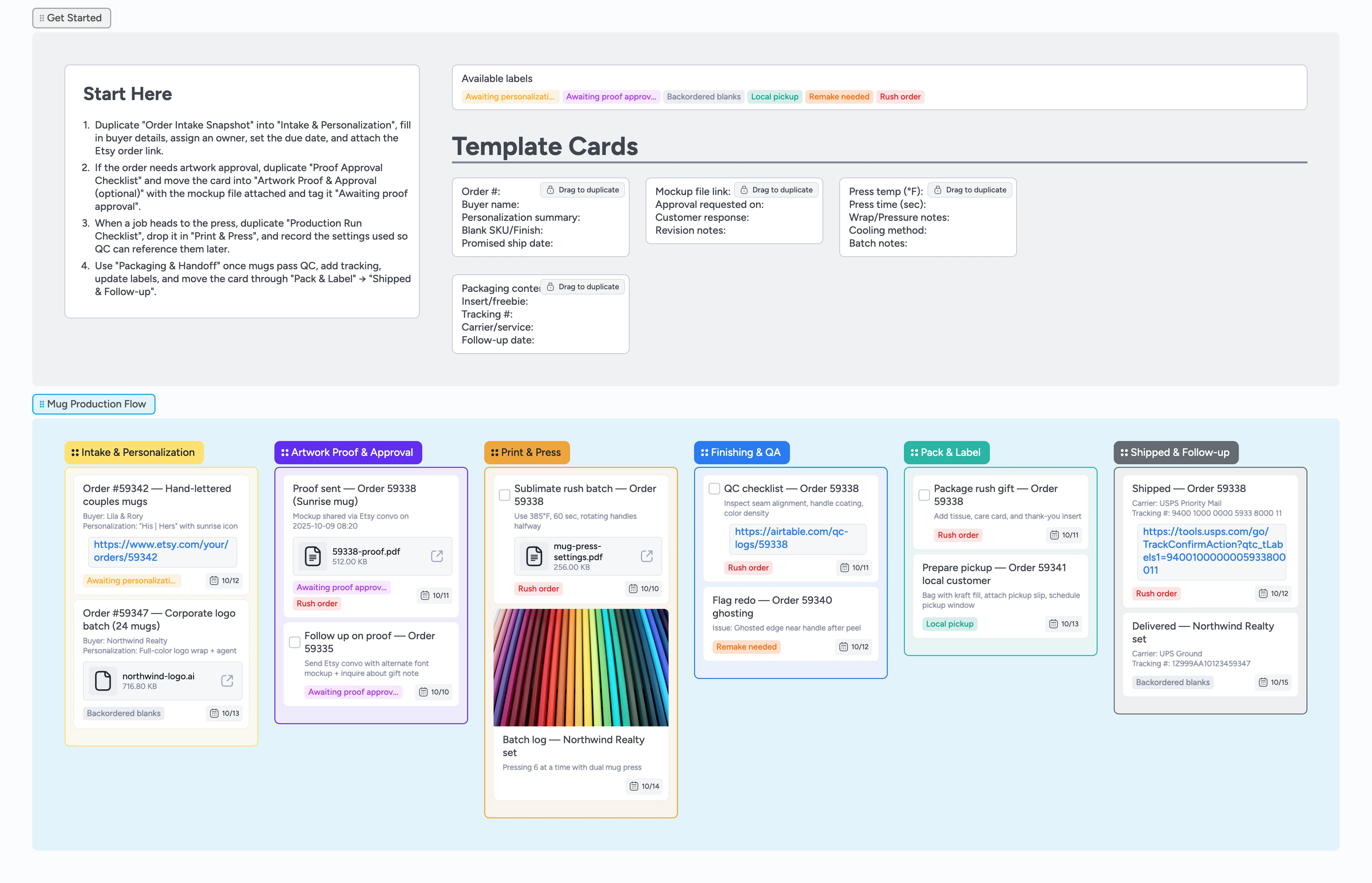 Etsy Mugs Made-to-Order Production Template